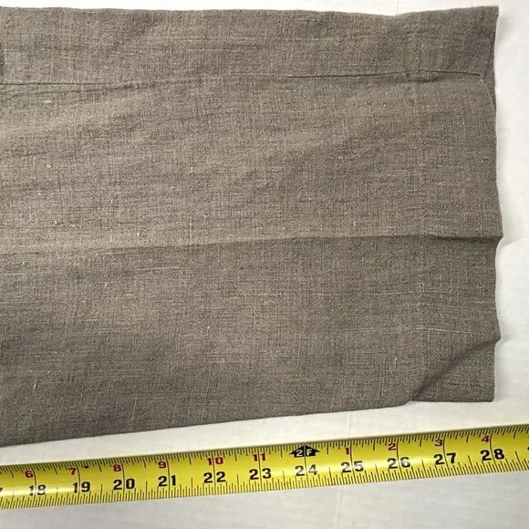 100% Linen Relax‎ Pants Mens 56X29 Beige Drawstring Vacation Resort Beach EUC - Picture 6 of 9